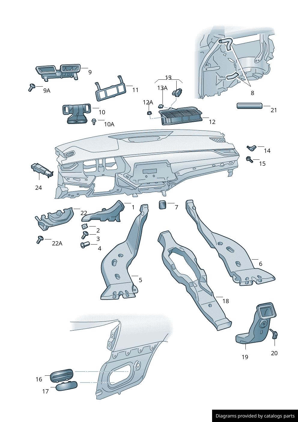 Car part diagram
