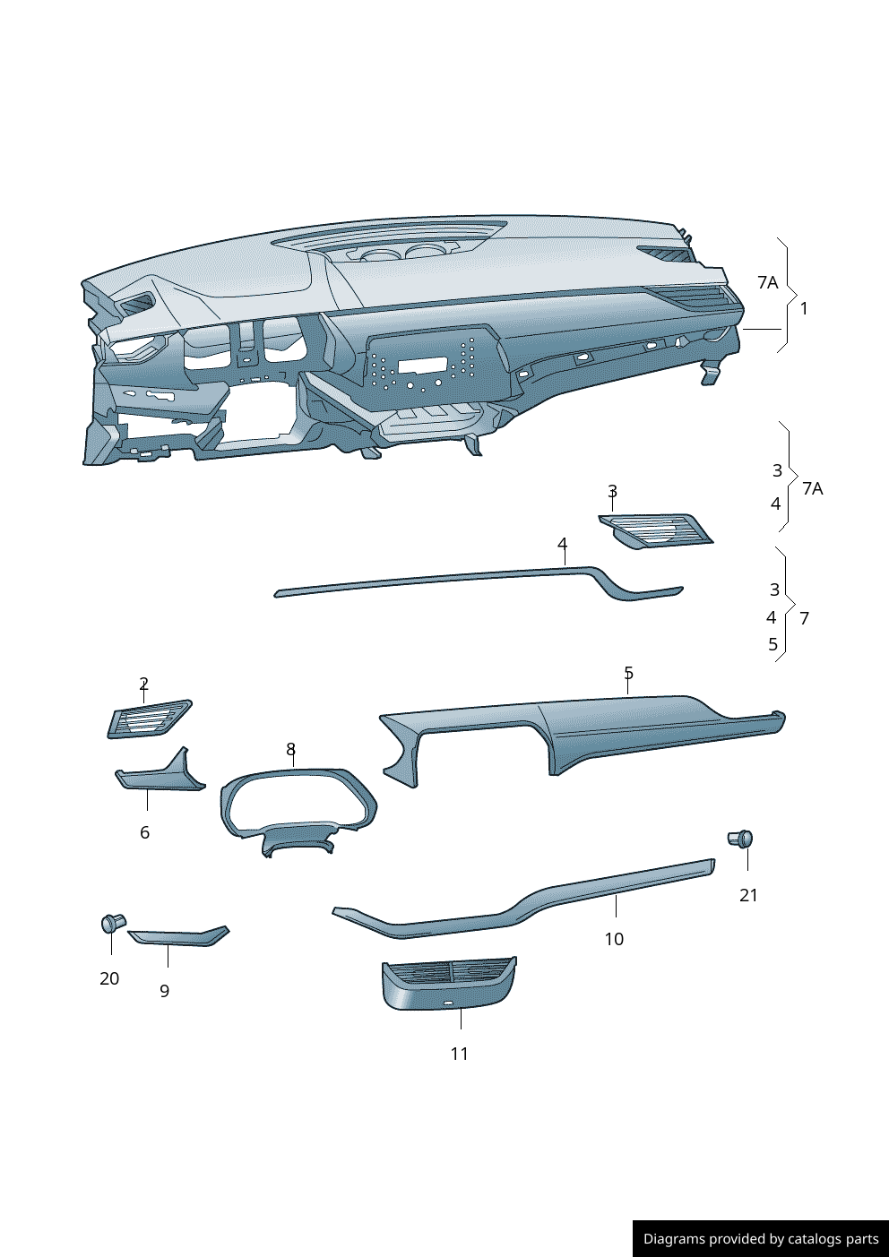 Car part diagram