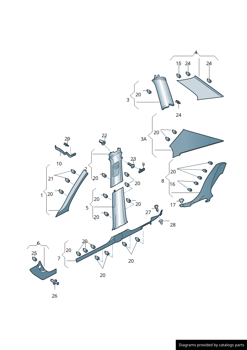 Car part diagram