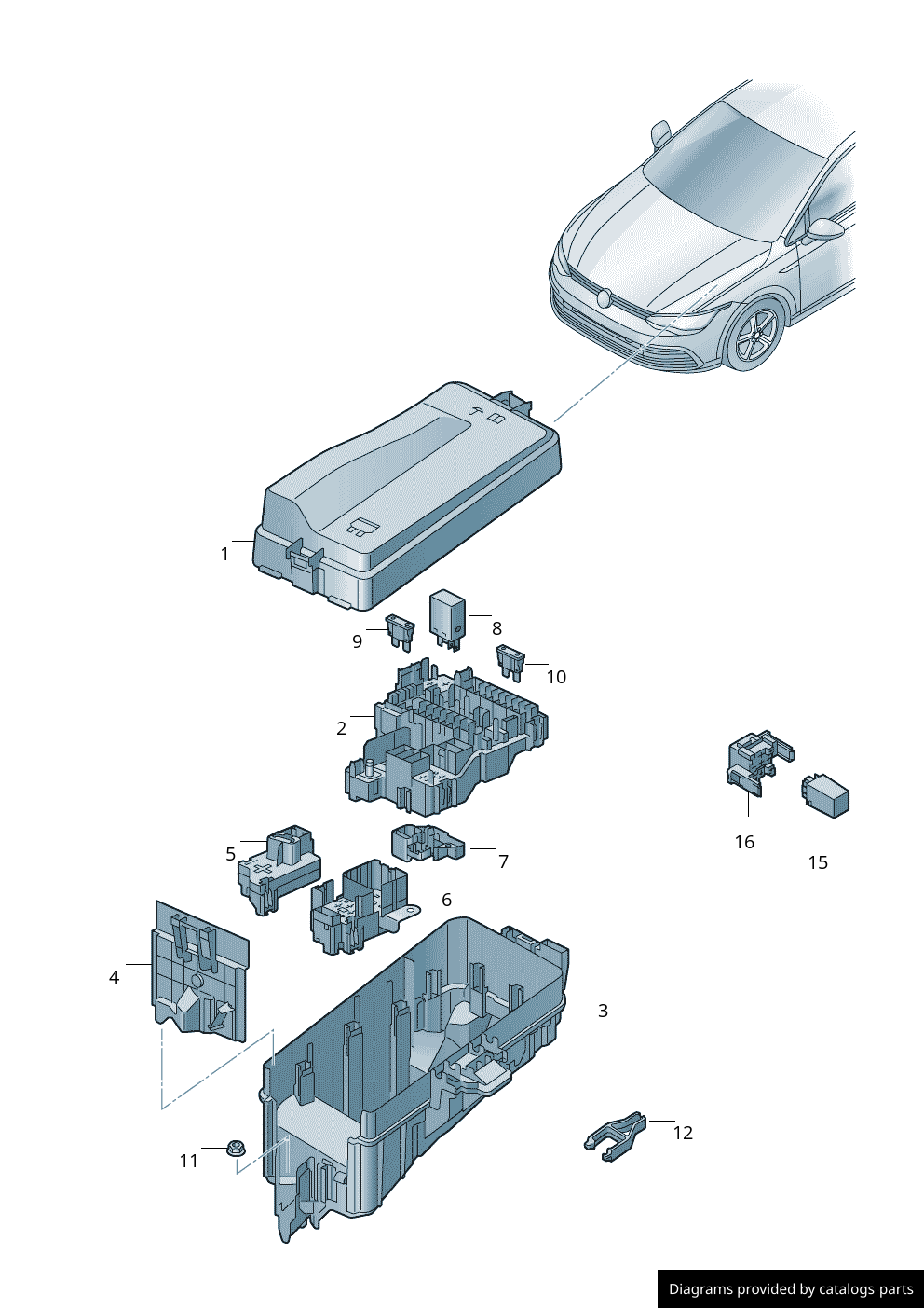 Car part diagram