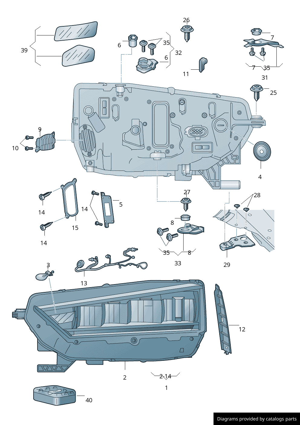 Car part diagram