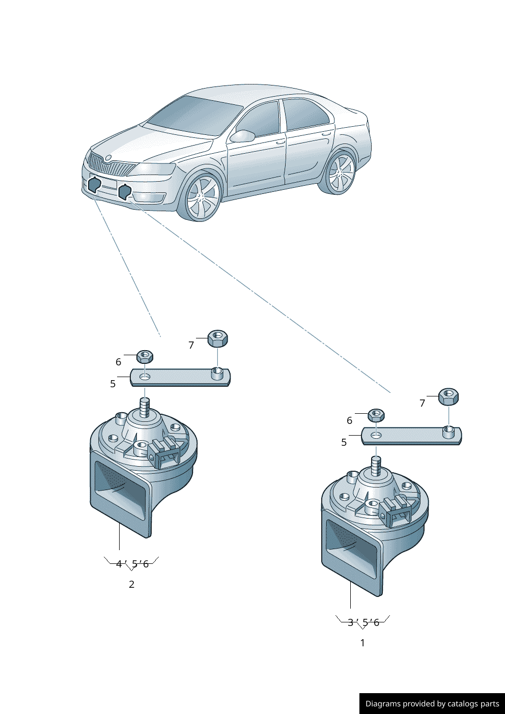 Car part diagram