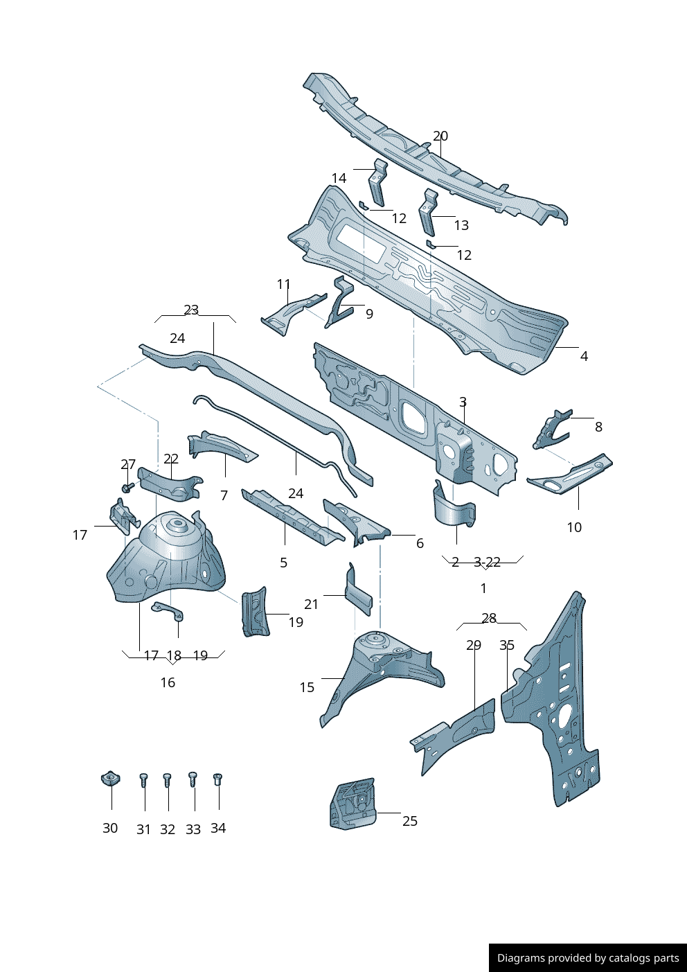 Car part diagram
