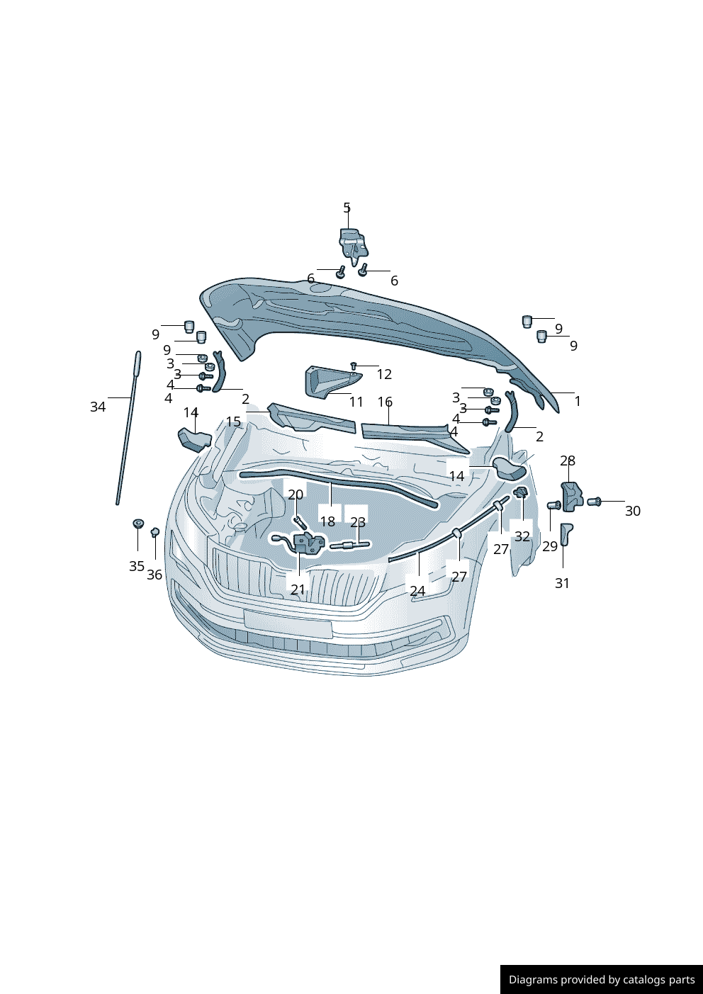Car part diagram