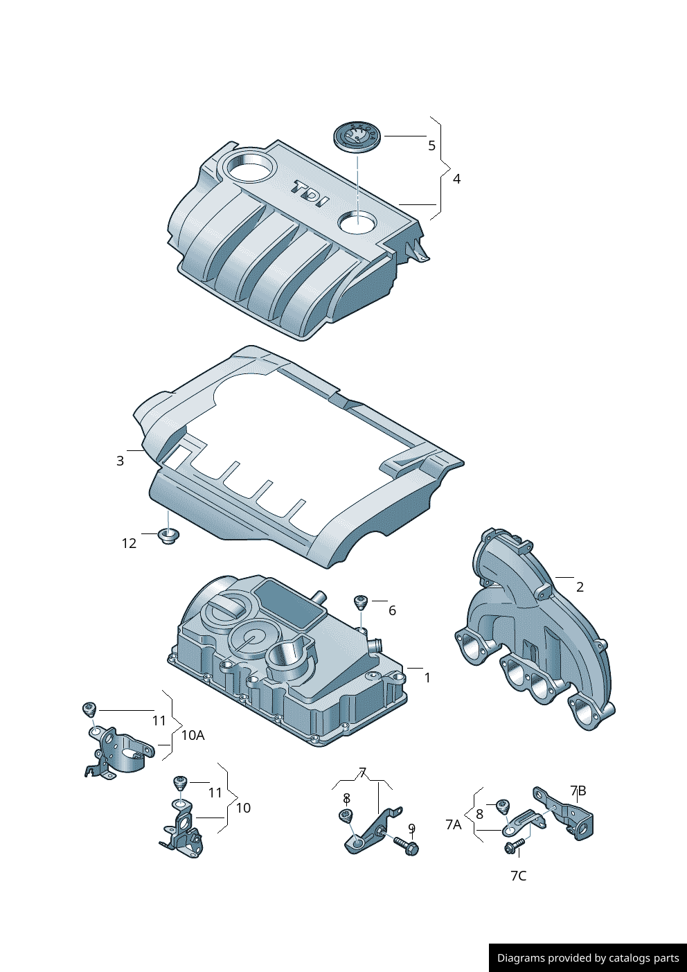Car part diagram