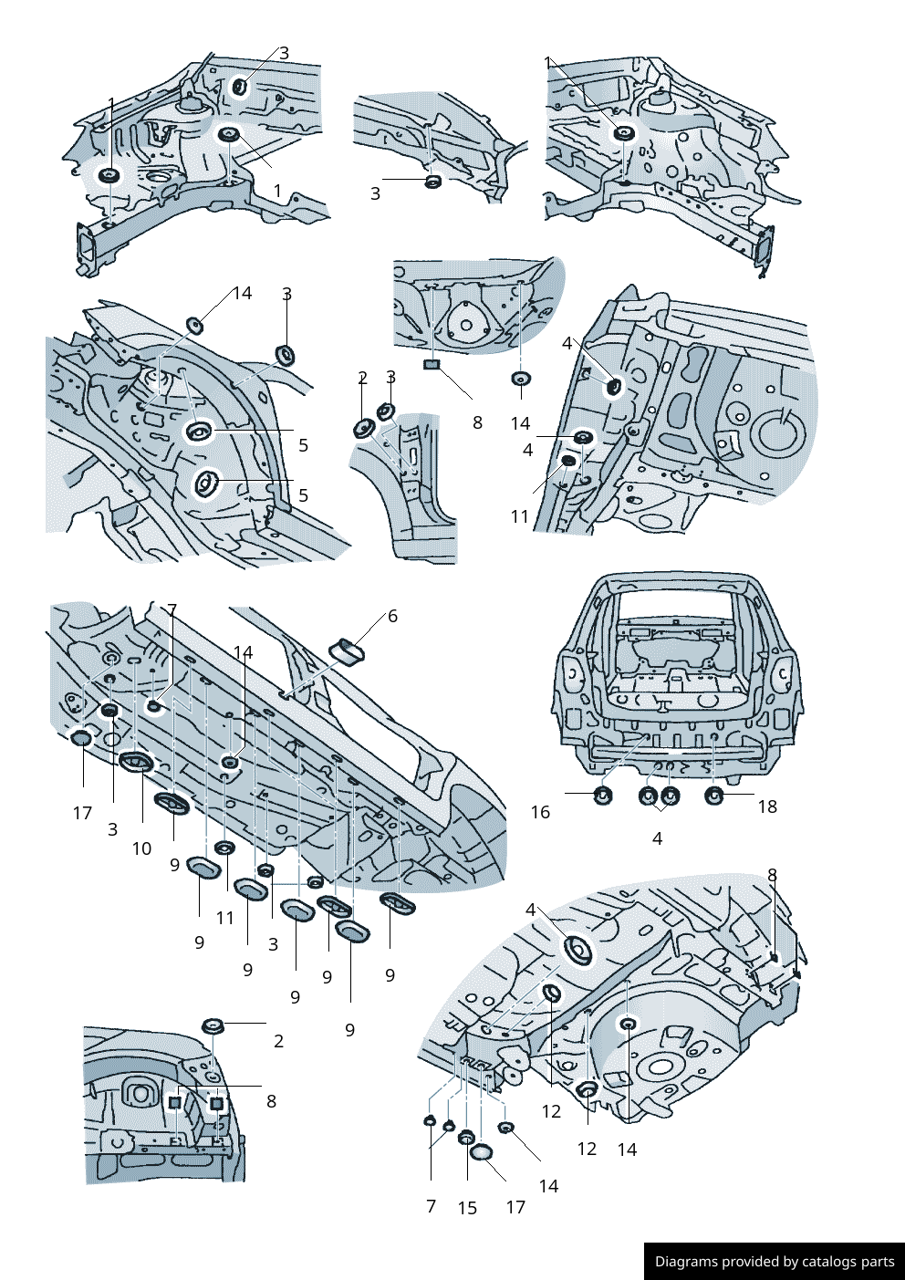 Car part diagram