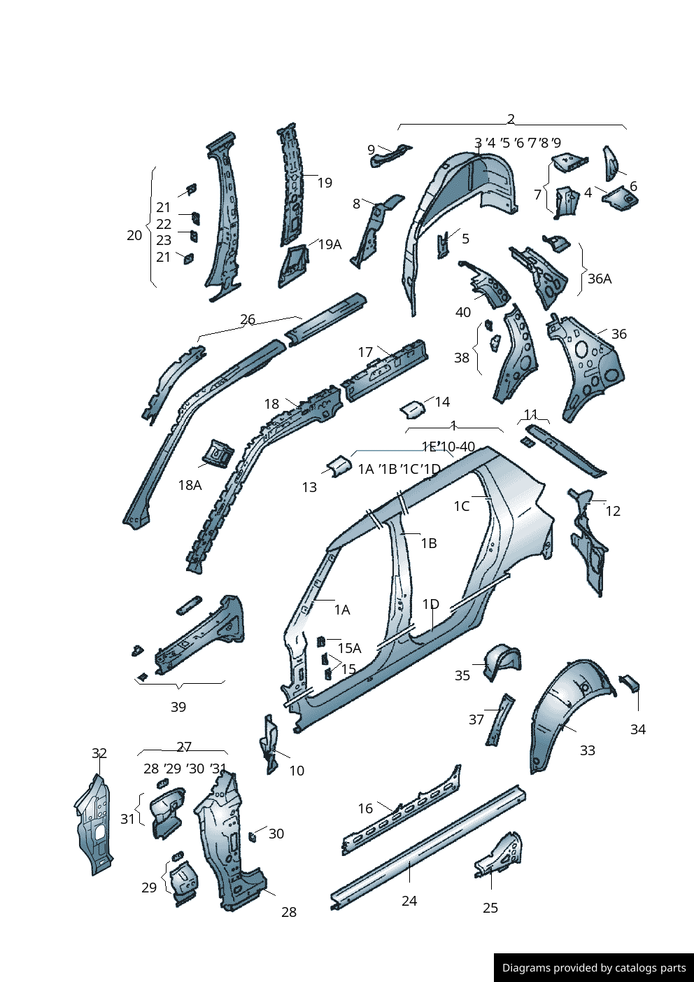Car part diagram