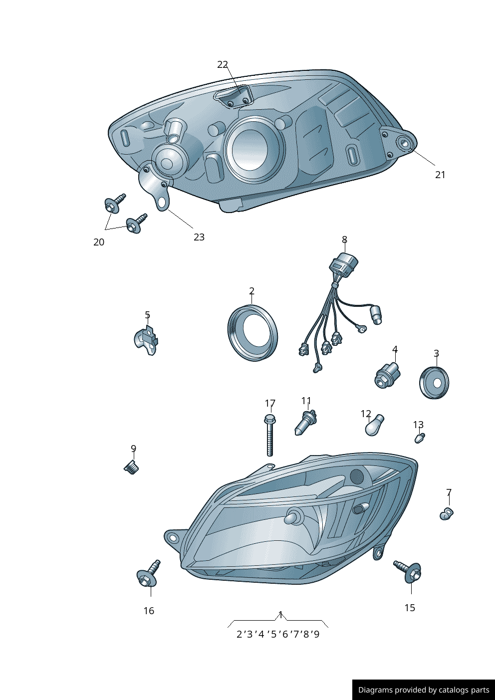 Car part diagram