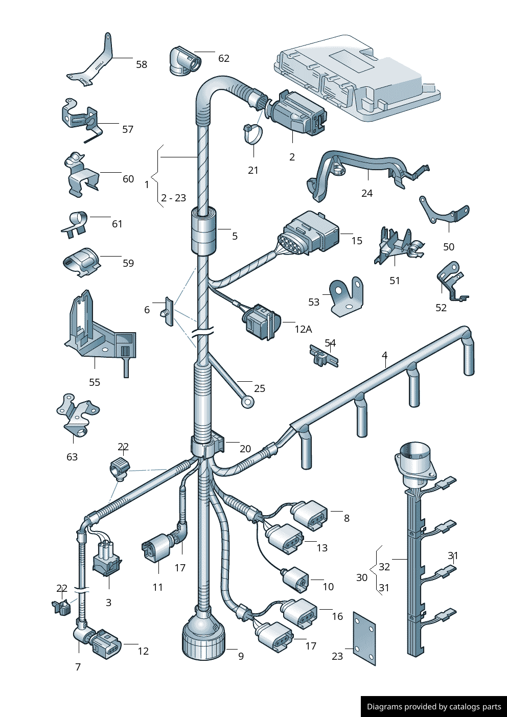 Car part diagram