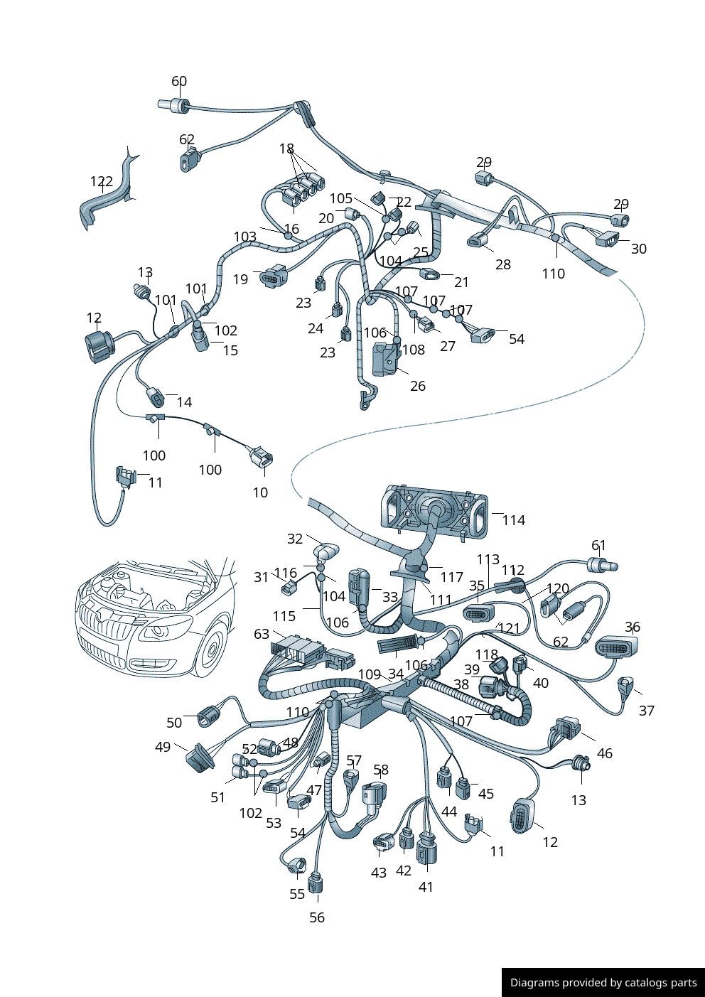 Car part diagram