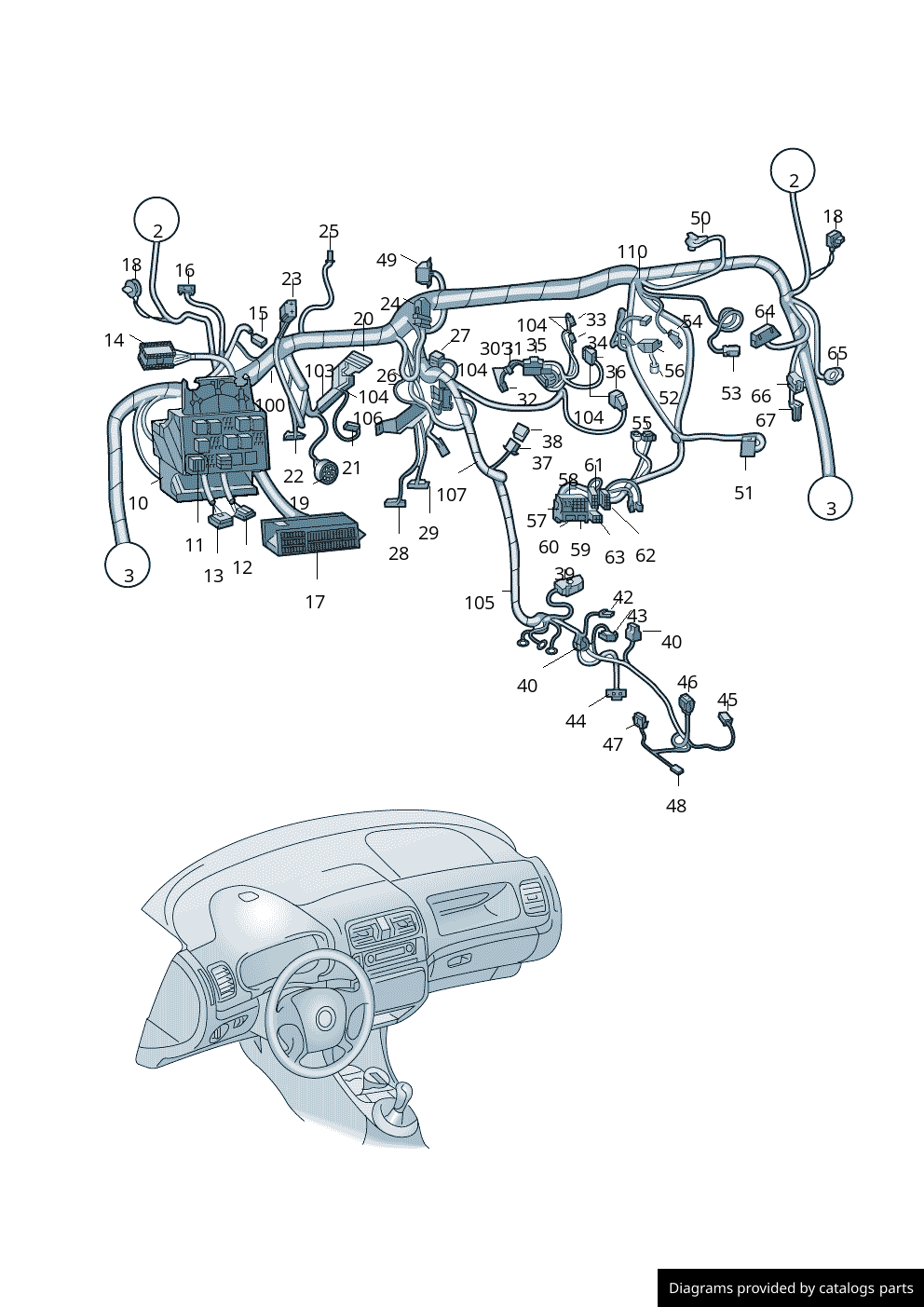 Car part diagram