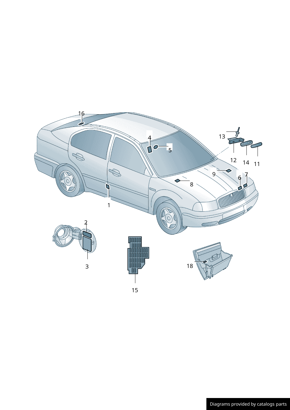 Car part diagram