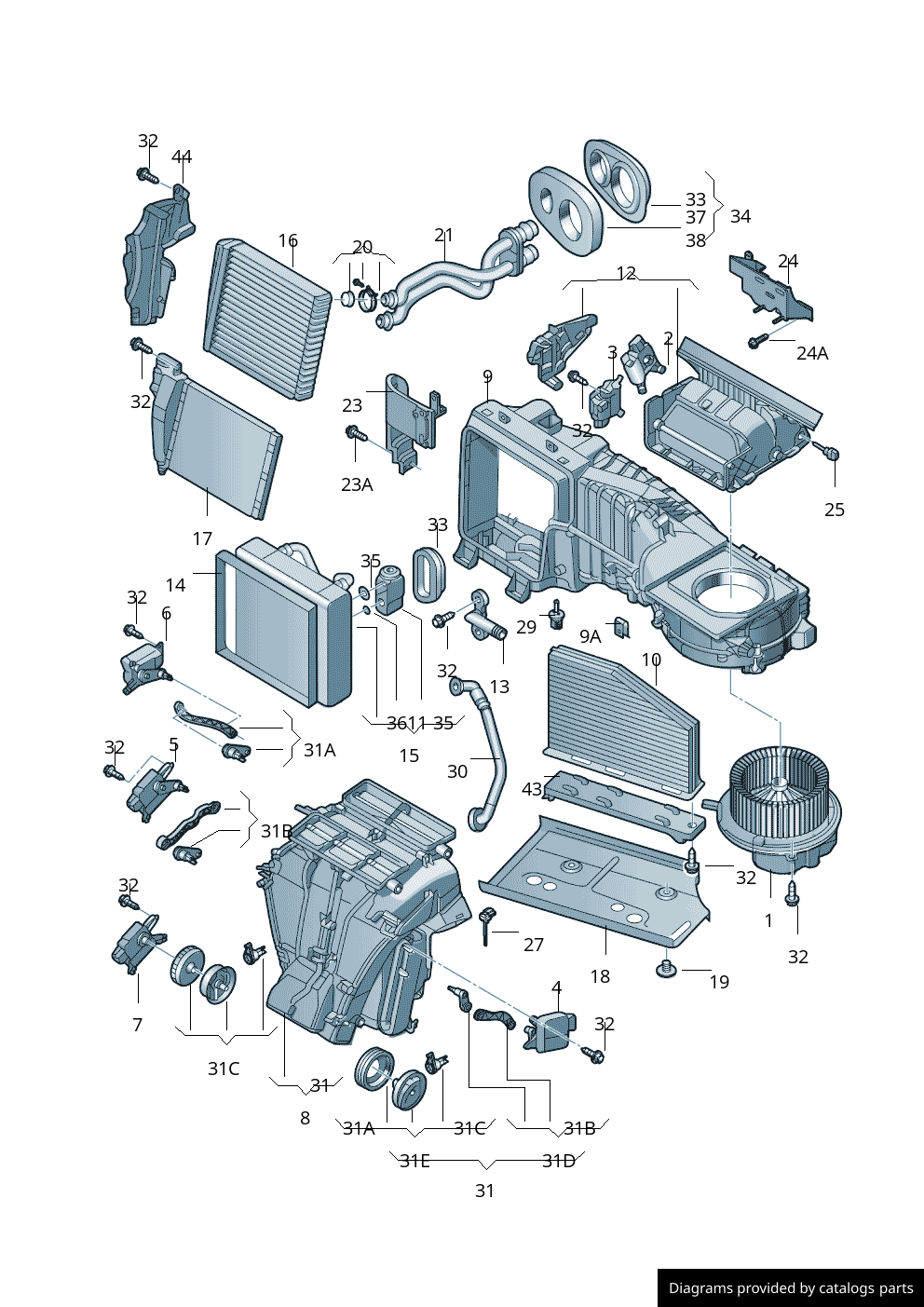 Car part diagram