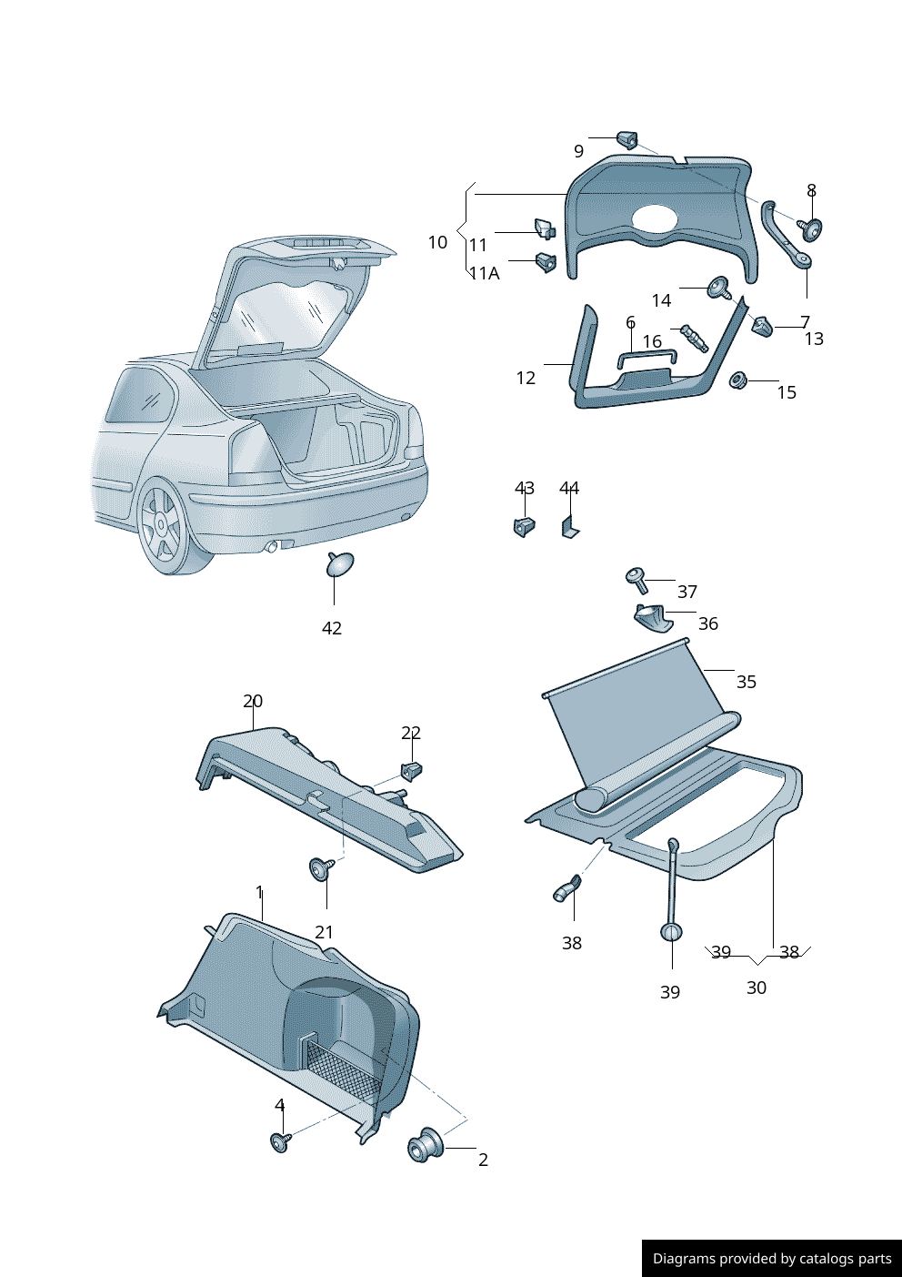 Car part diagram