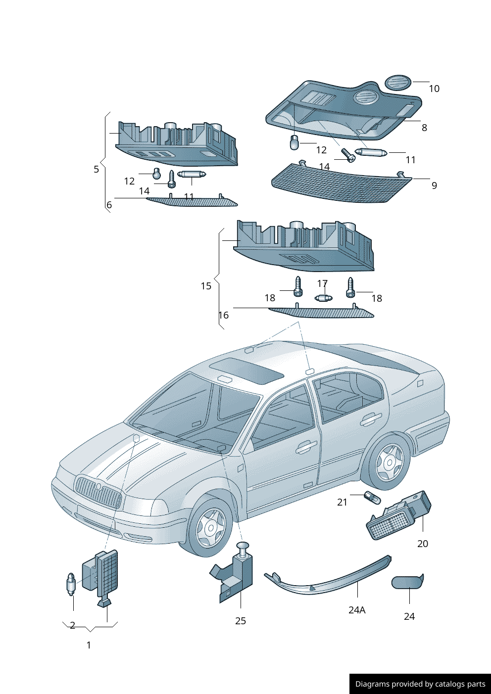 Car part diagram