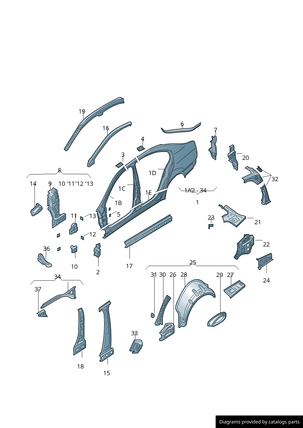 Car part diagram