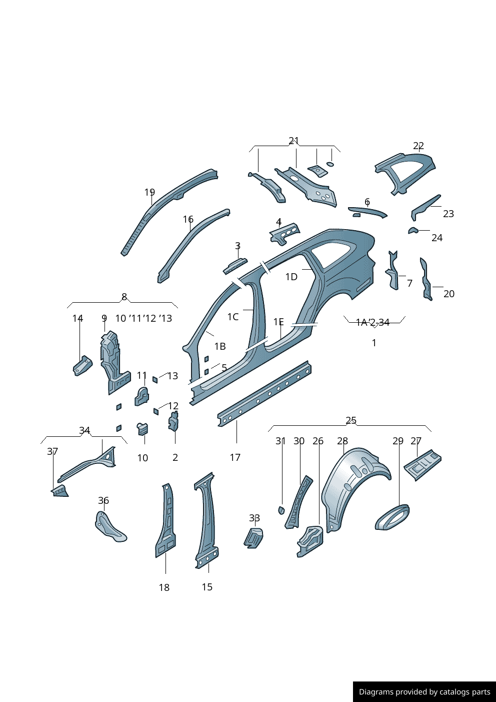 Car part diagram
