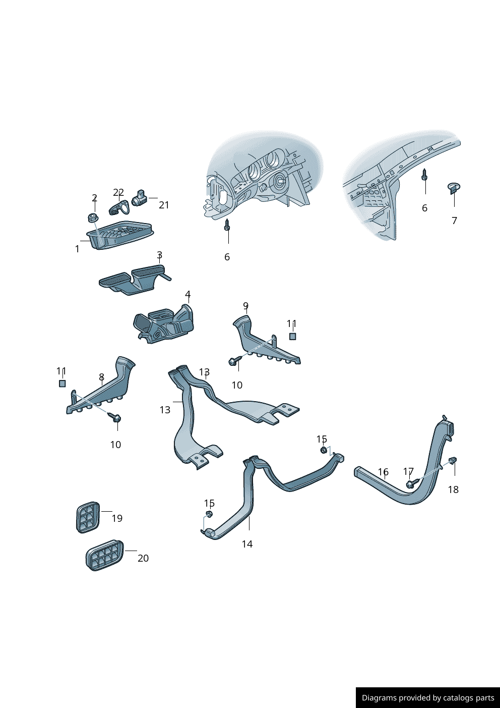 Car part diagram