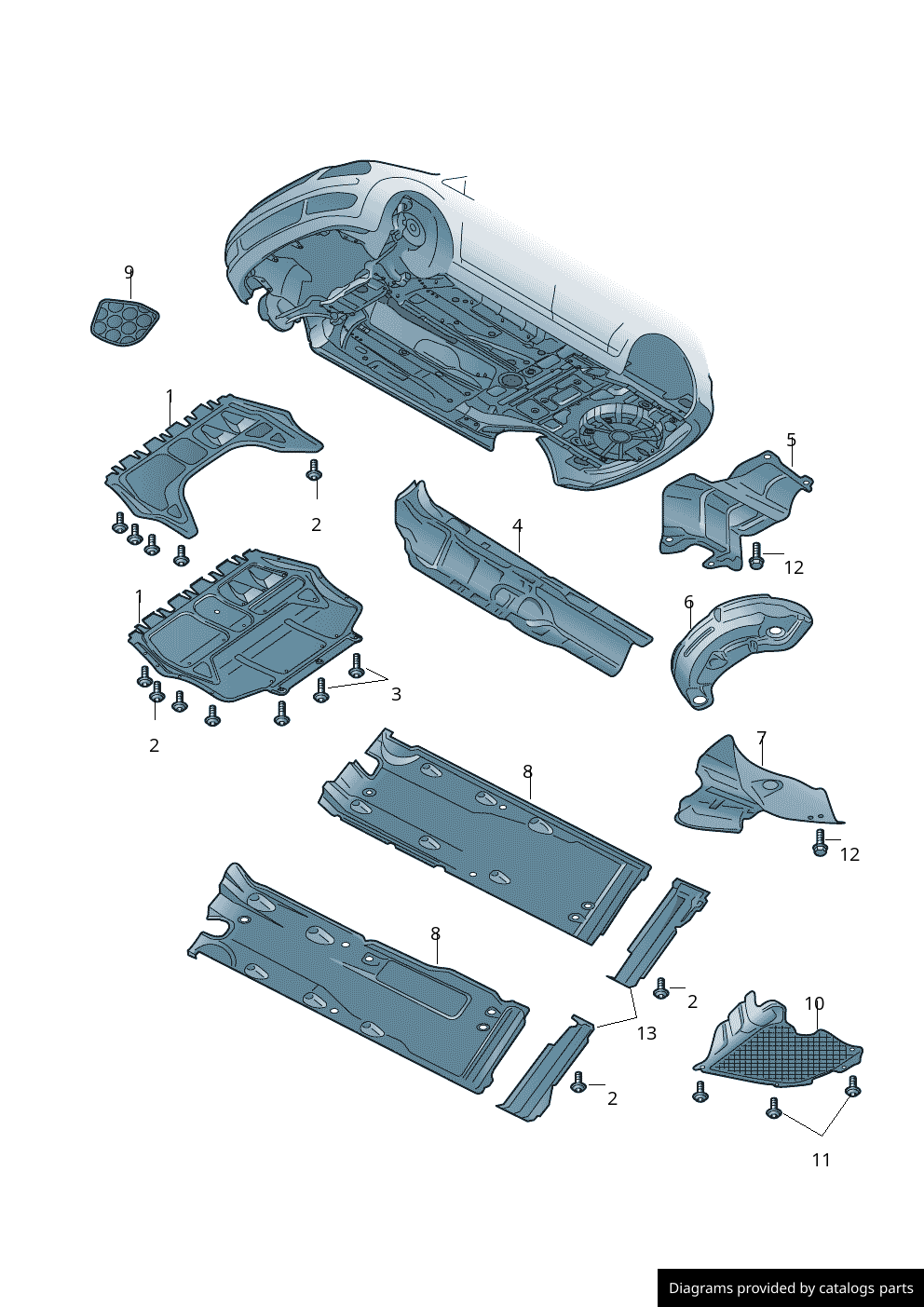 Car part diagram
