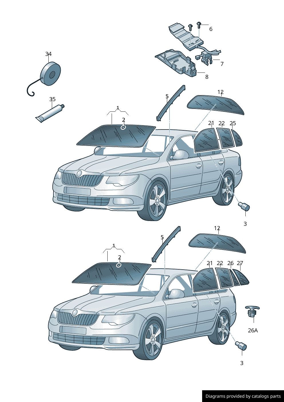 Car part diagram