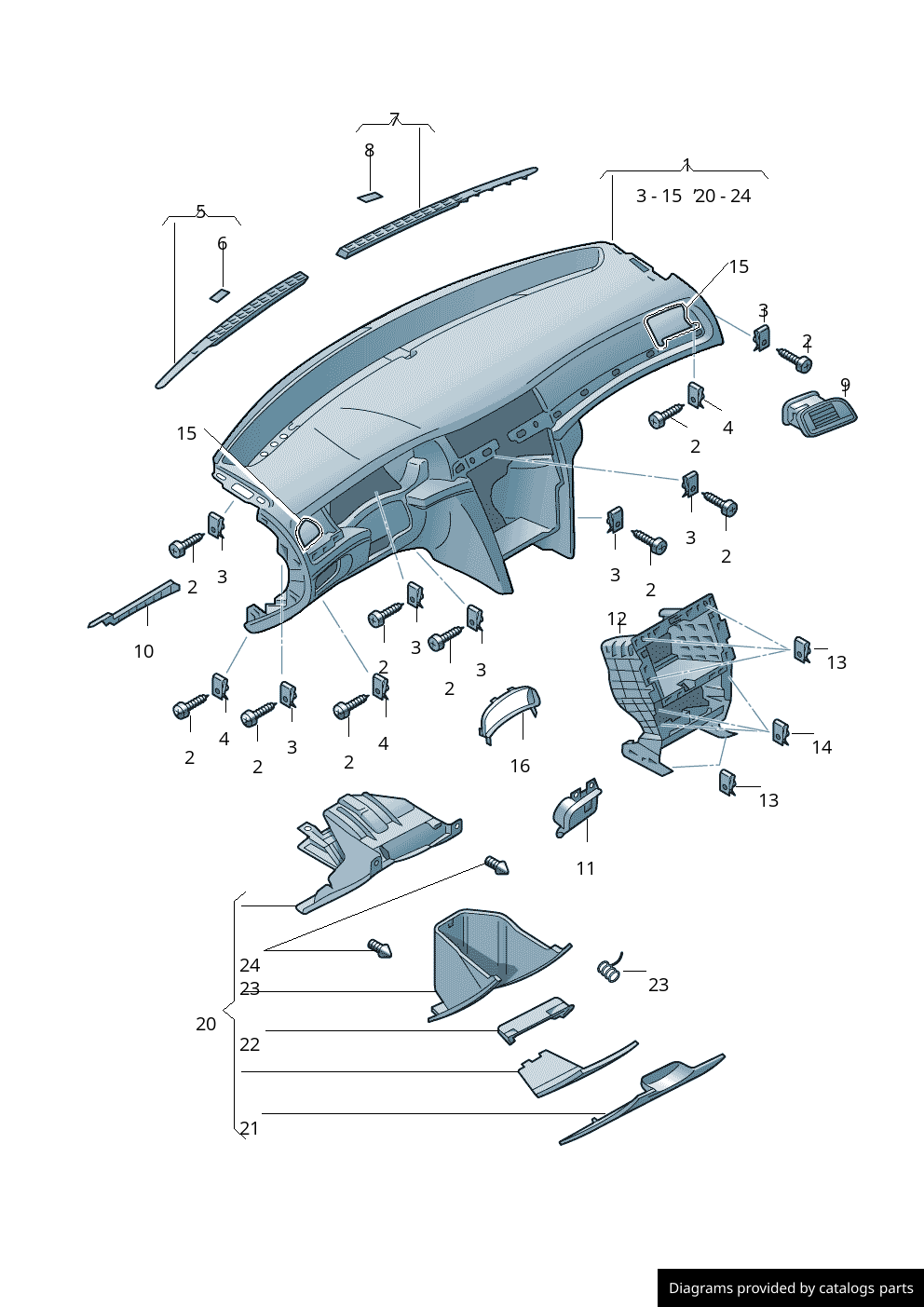 Car part diagram