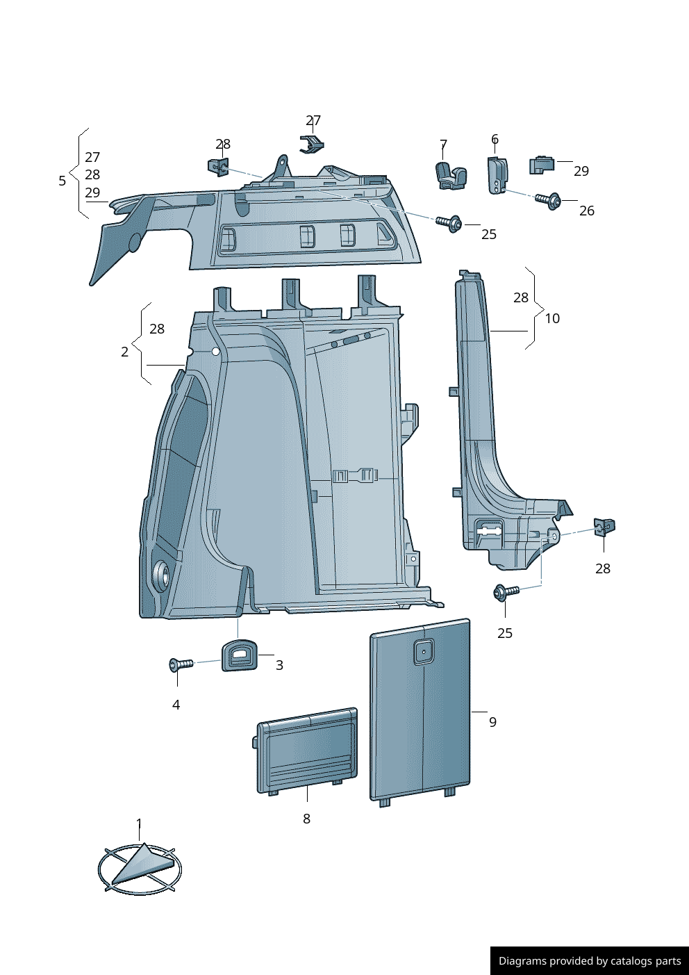 Car part diagram