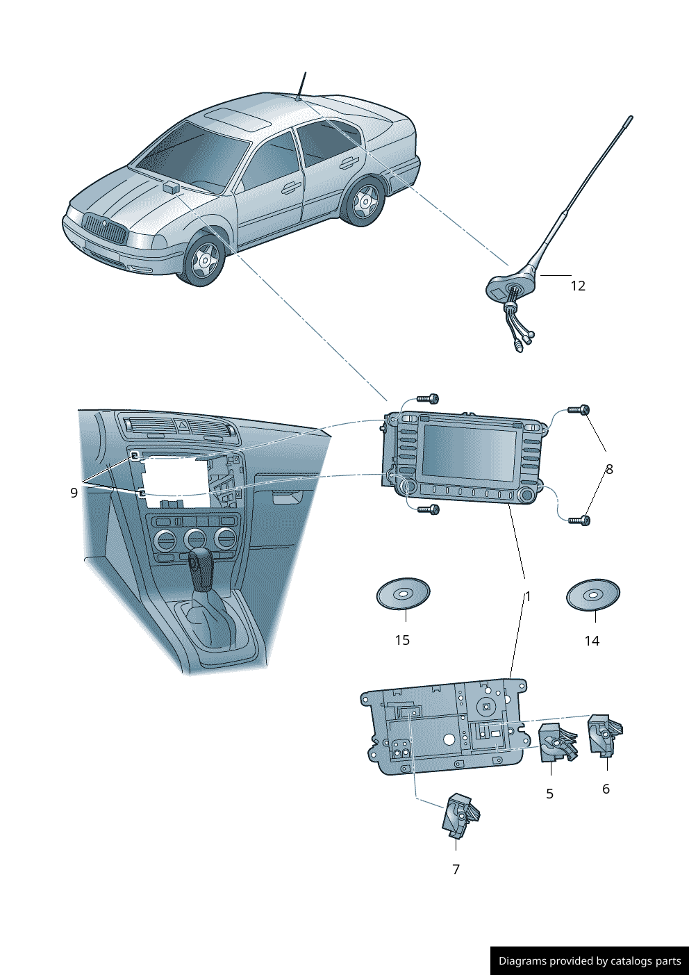 Car part diagram