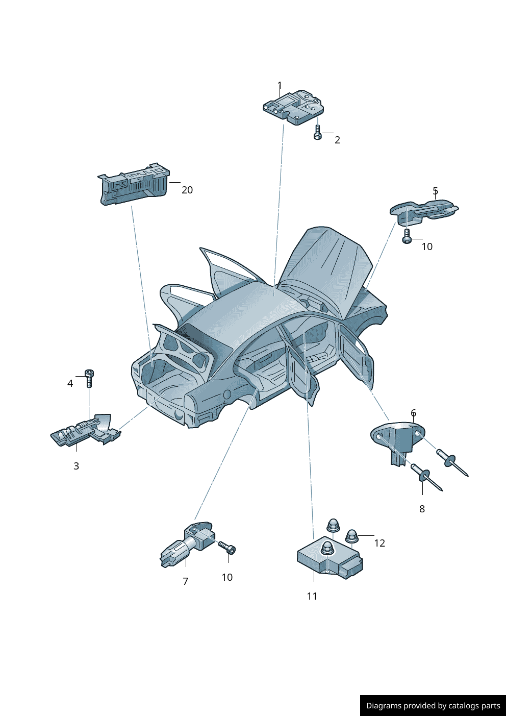 Car part diagram