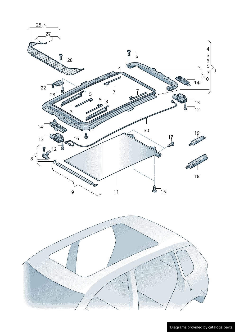 Car part diagram
