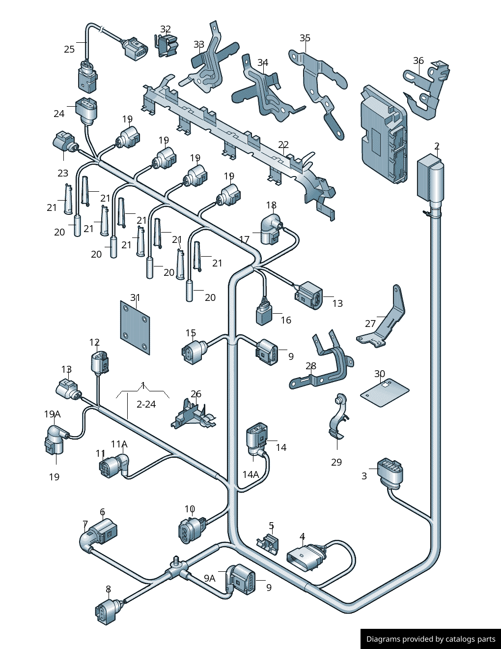 Car part diagram