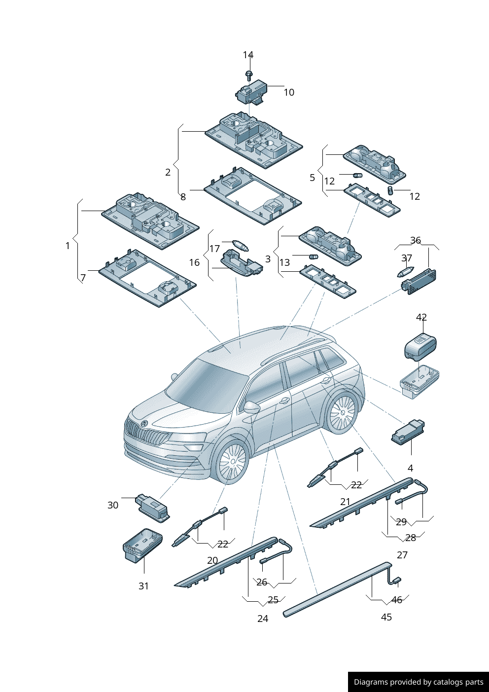 Car part diagram