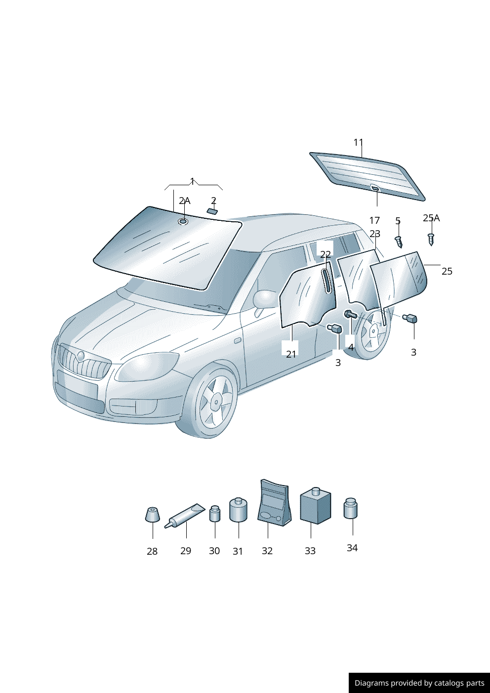 Car part diagram