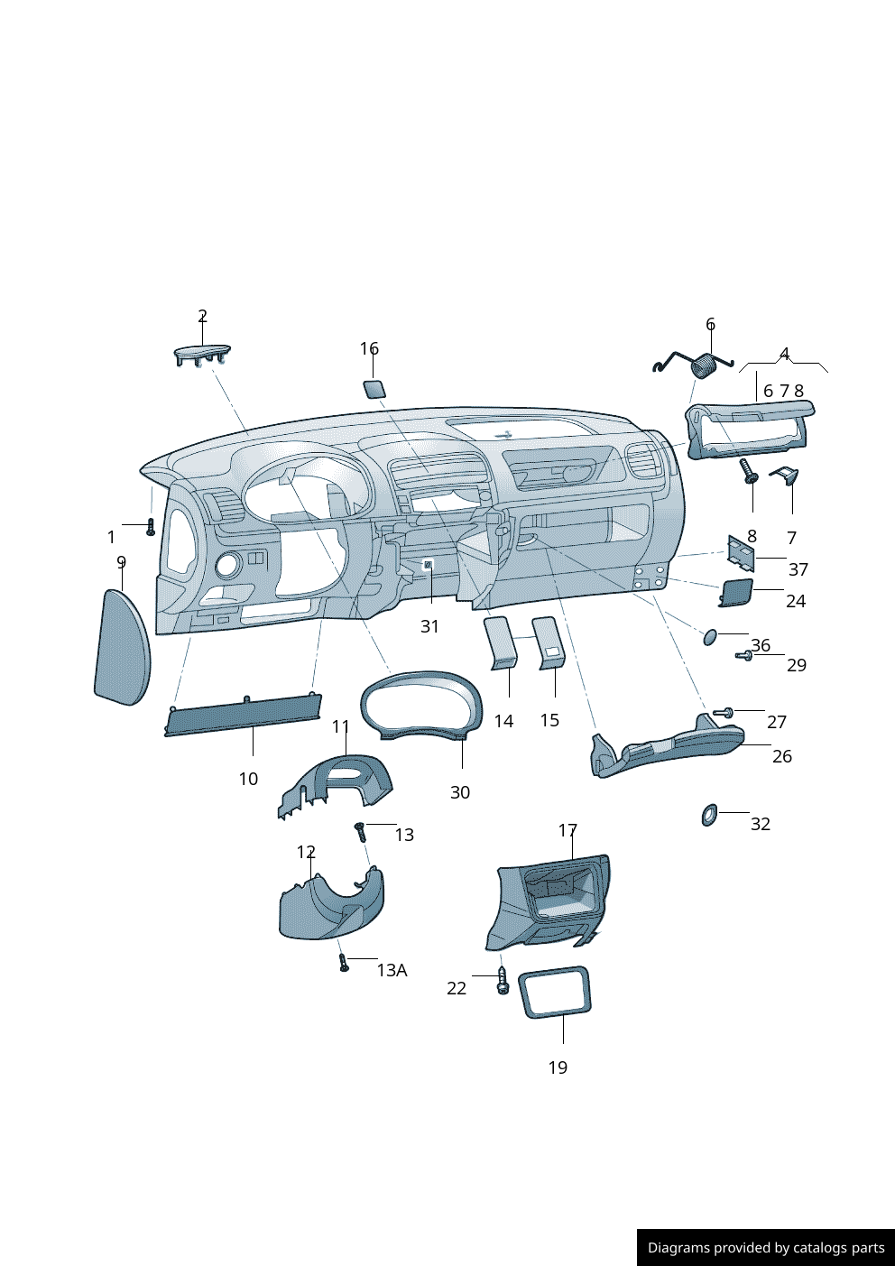 Car part diagram