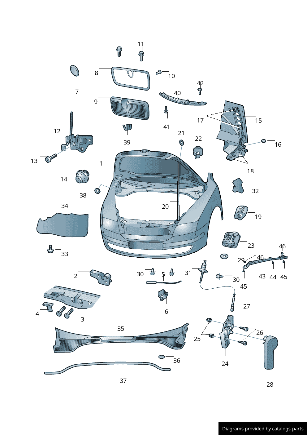 Car part diagram