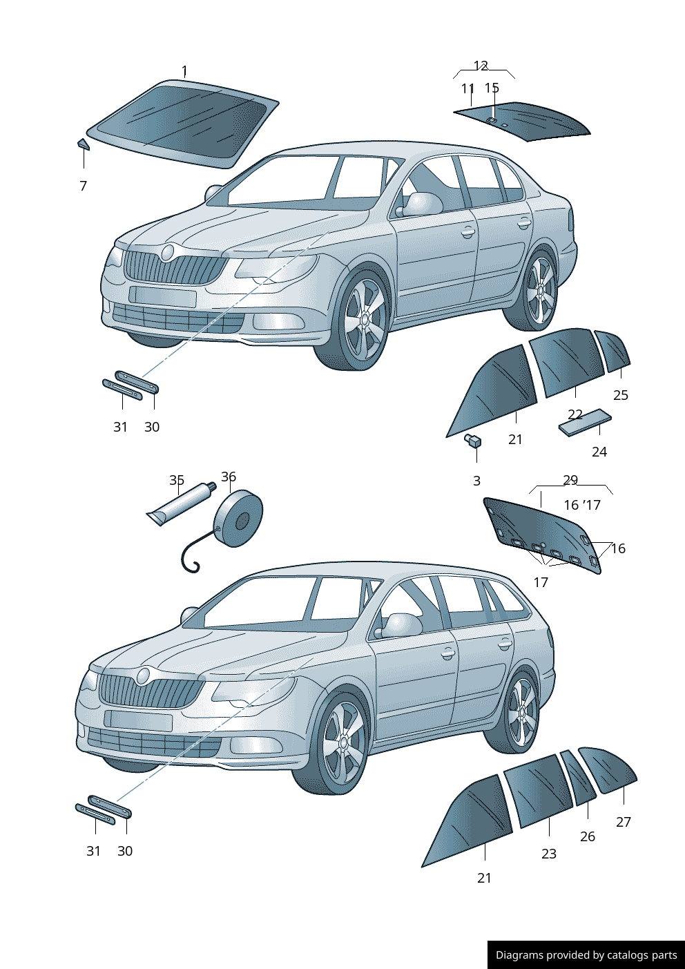Car part diagram