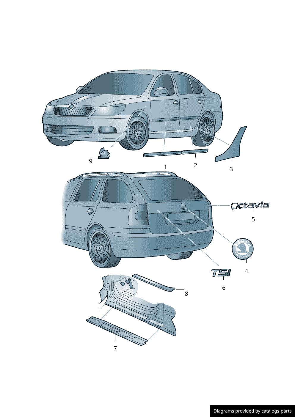 Car part diagram