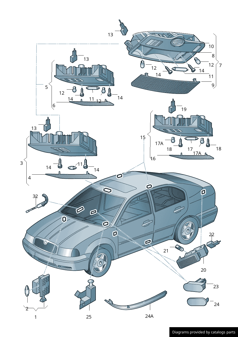 Car part diagram