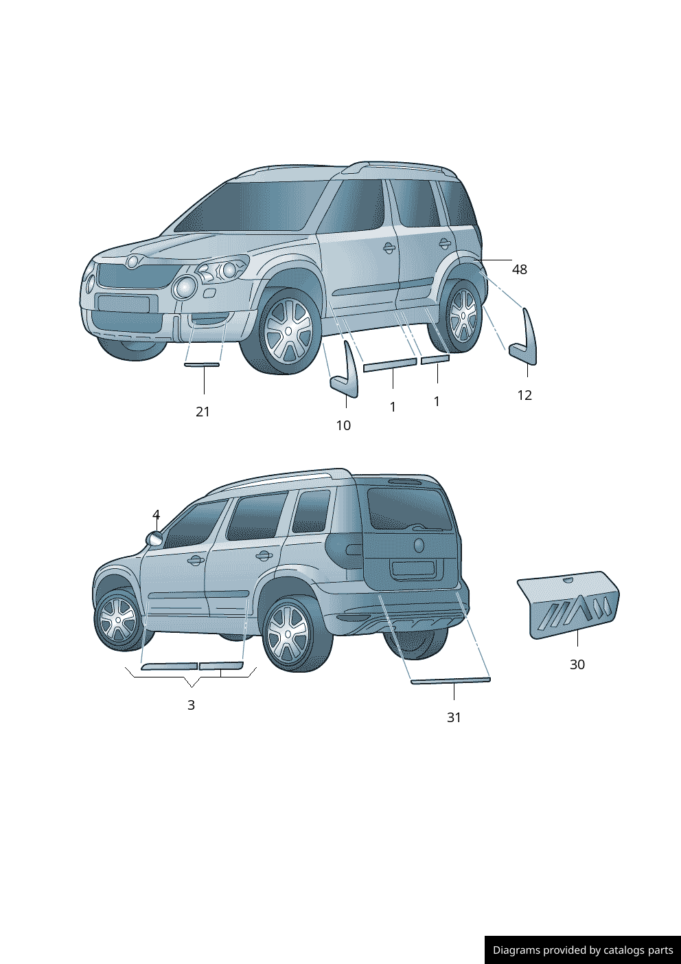 Car part diagram