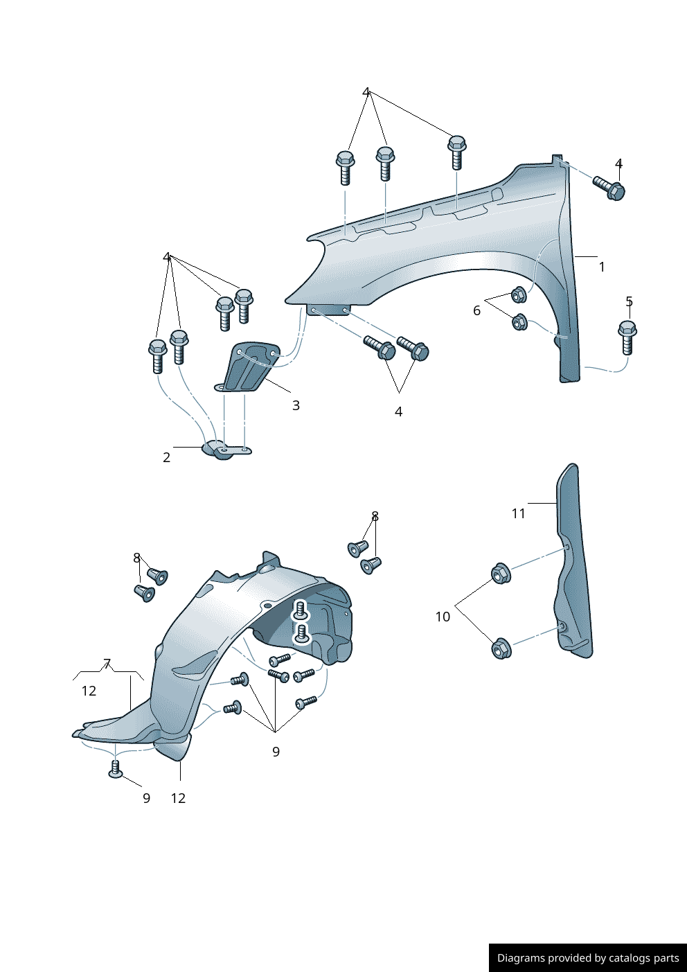 Car part diagram