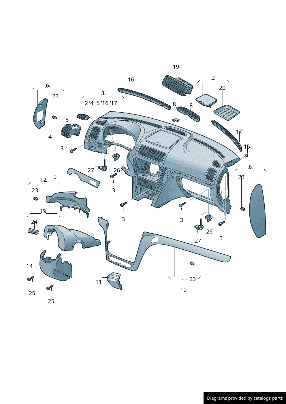 Car part diagram