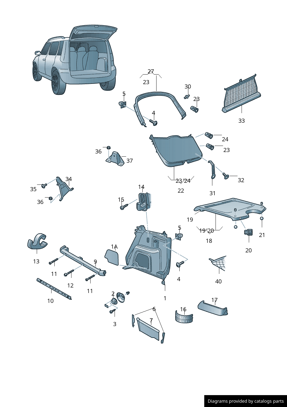 Car part diagram