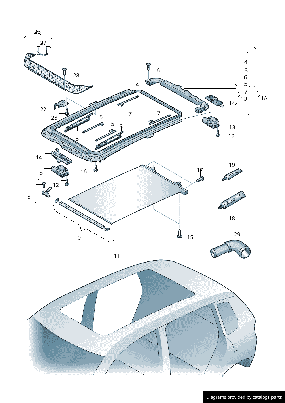Car part diagram