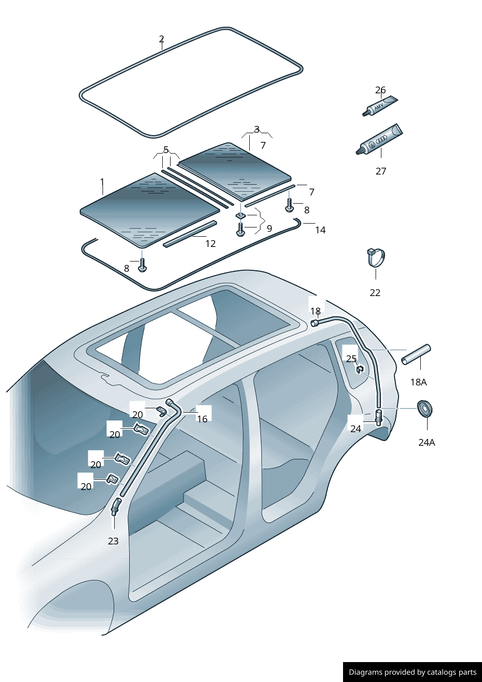 Car part diagram