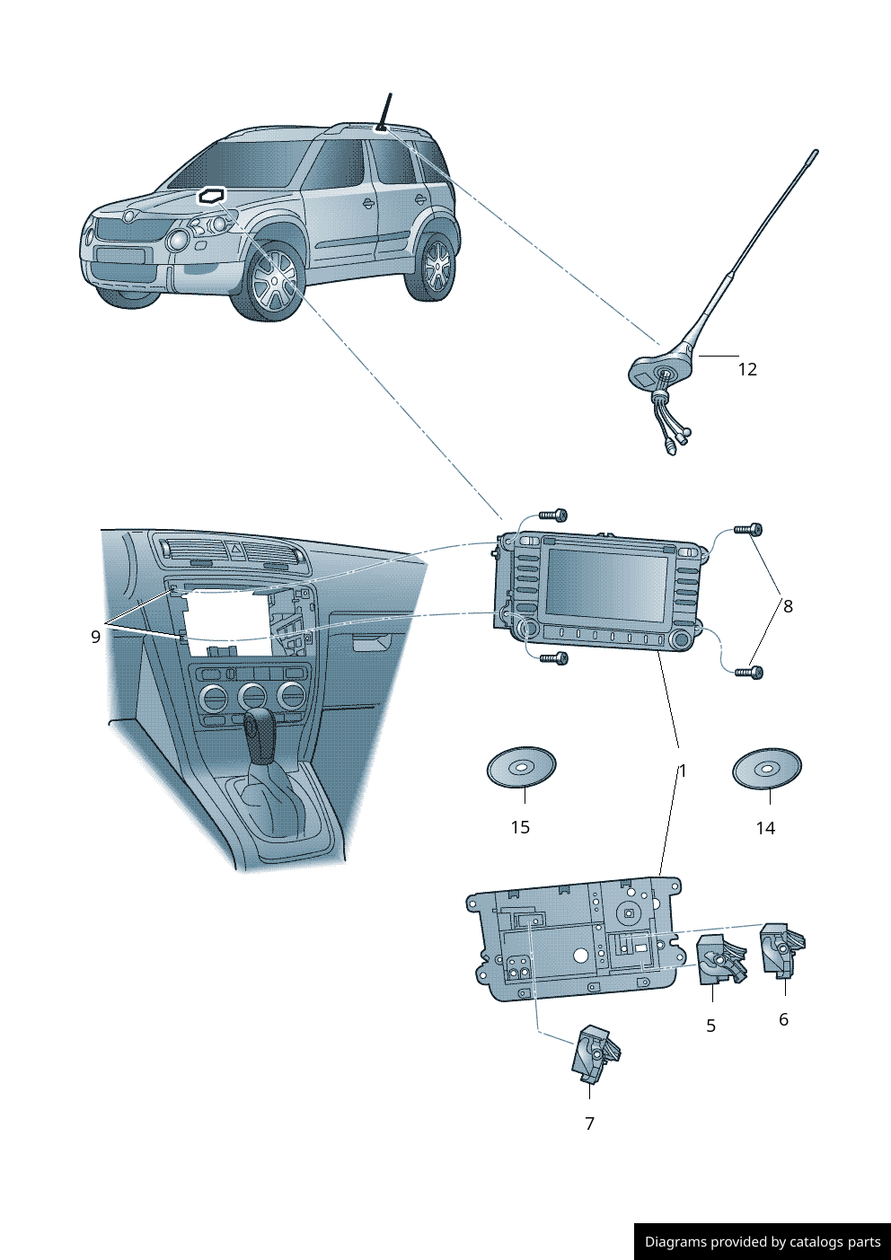 Car part diagram