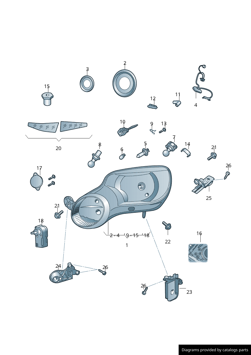 Car part diagram
