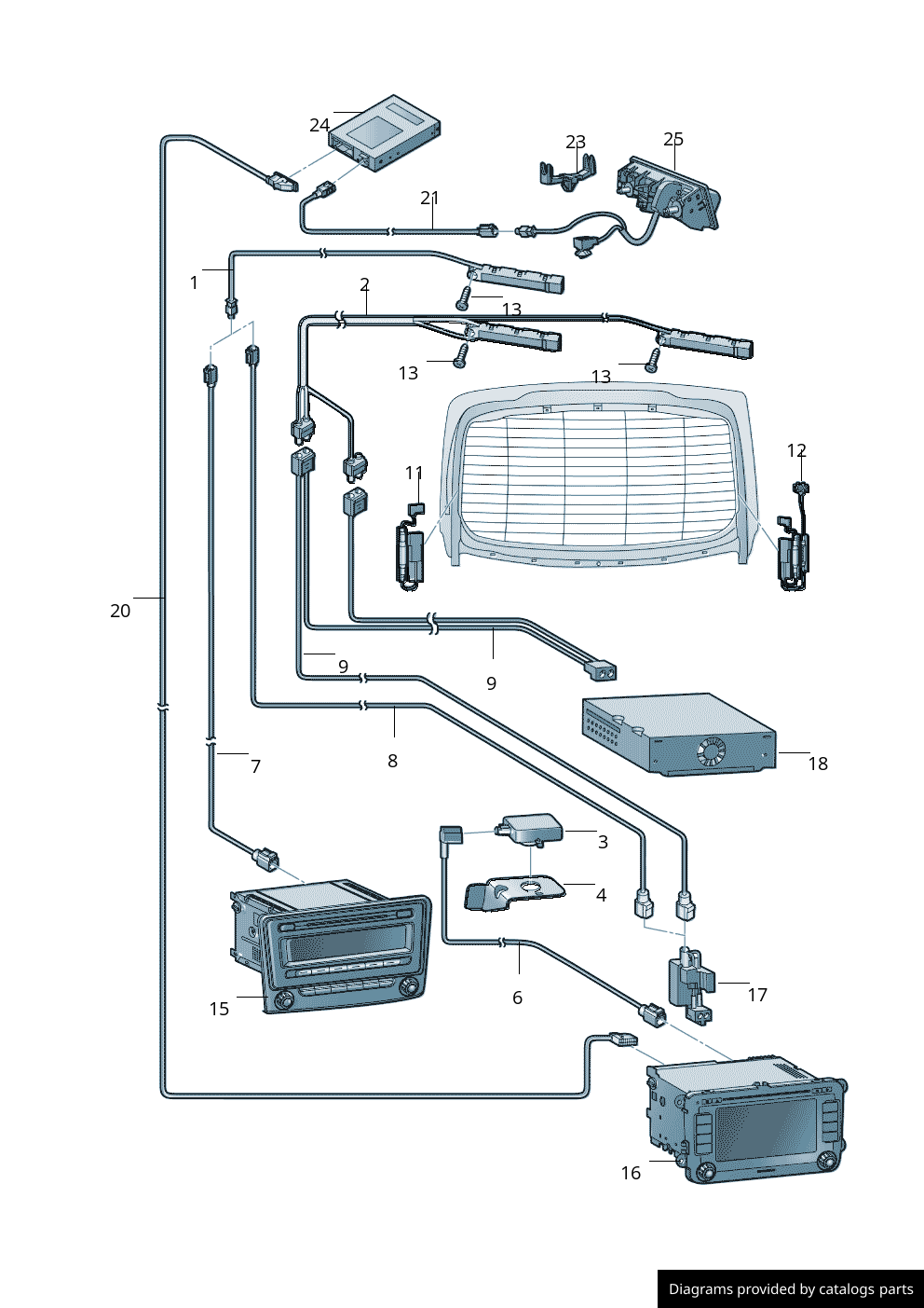 Car part diagram