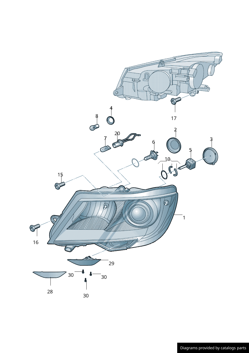 Car part diagram