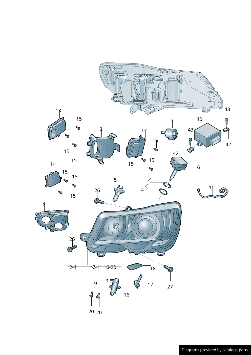 Car part diagram