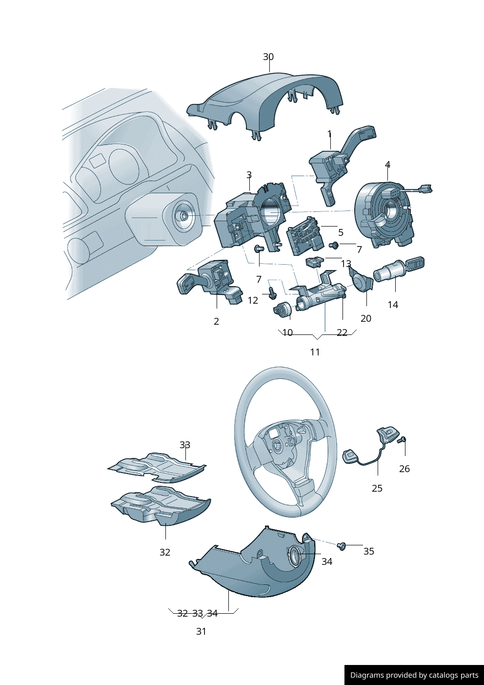 Car part diagram
