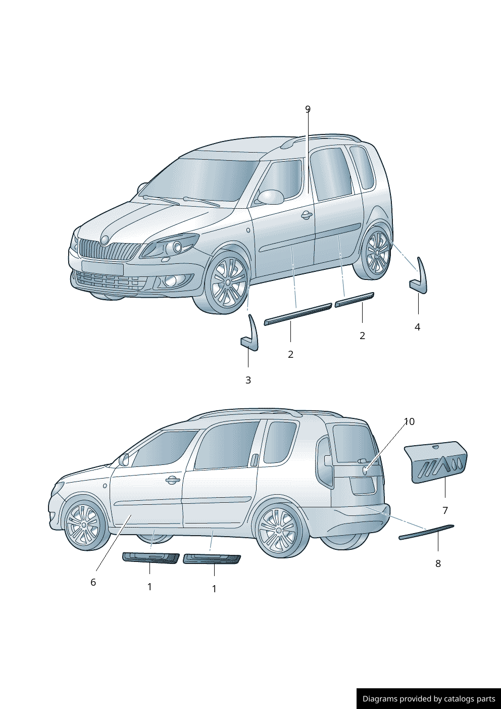 Car part diagram